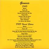 Genesis - Genesis, dvd inner sleeve front